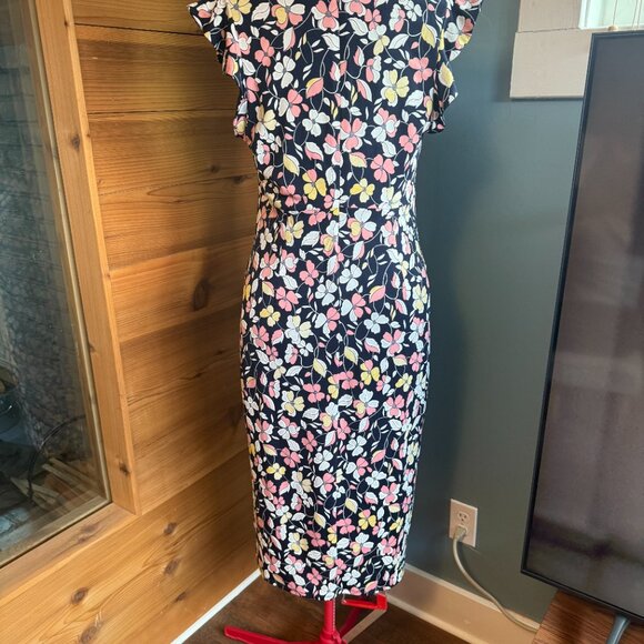 Rachel Roy Floral Dress Below the Knee Bodycon - Picture 2 of 7